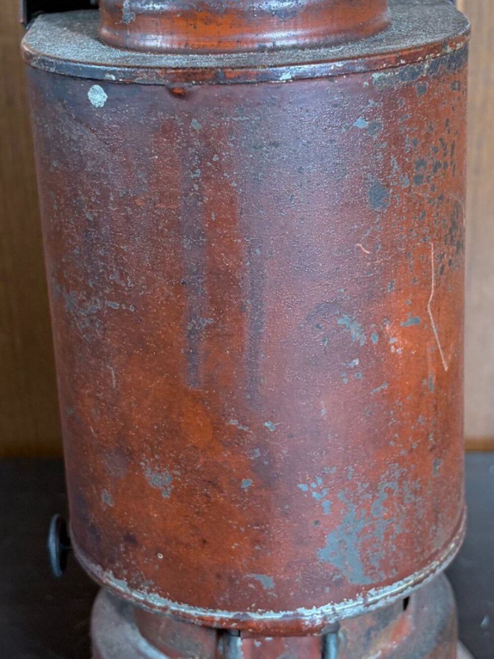Antique Red Photography Darkroom Oil Lantern w/ Red & Amber Glass Panels RARE - Picture 8 of 10